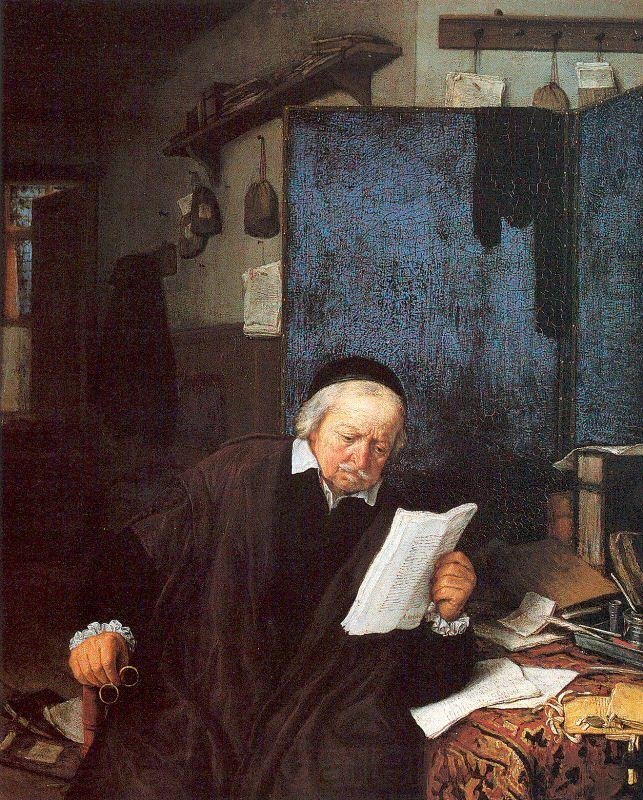 Ostade, Adriaen van Lawyer in his Study Germany oil painting art